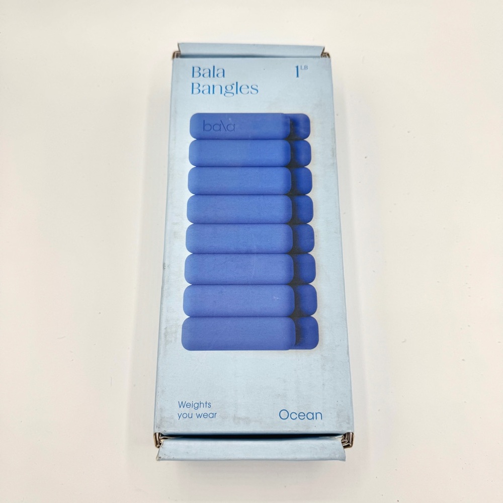 NEW Bala BUNDLE 2 Pairs Bangles (1Lb. & 3Lb.), Fabric Resistance Bands, Sliders - Picture 4 of 16